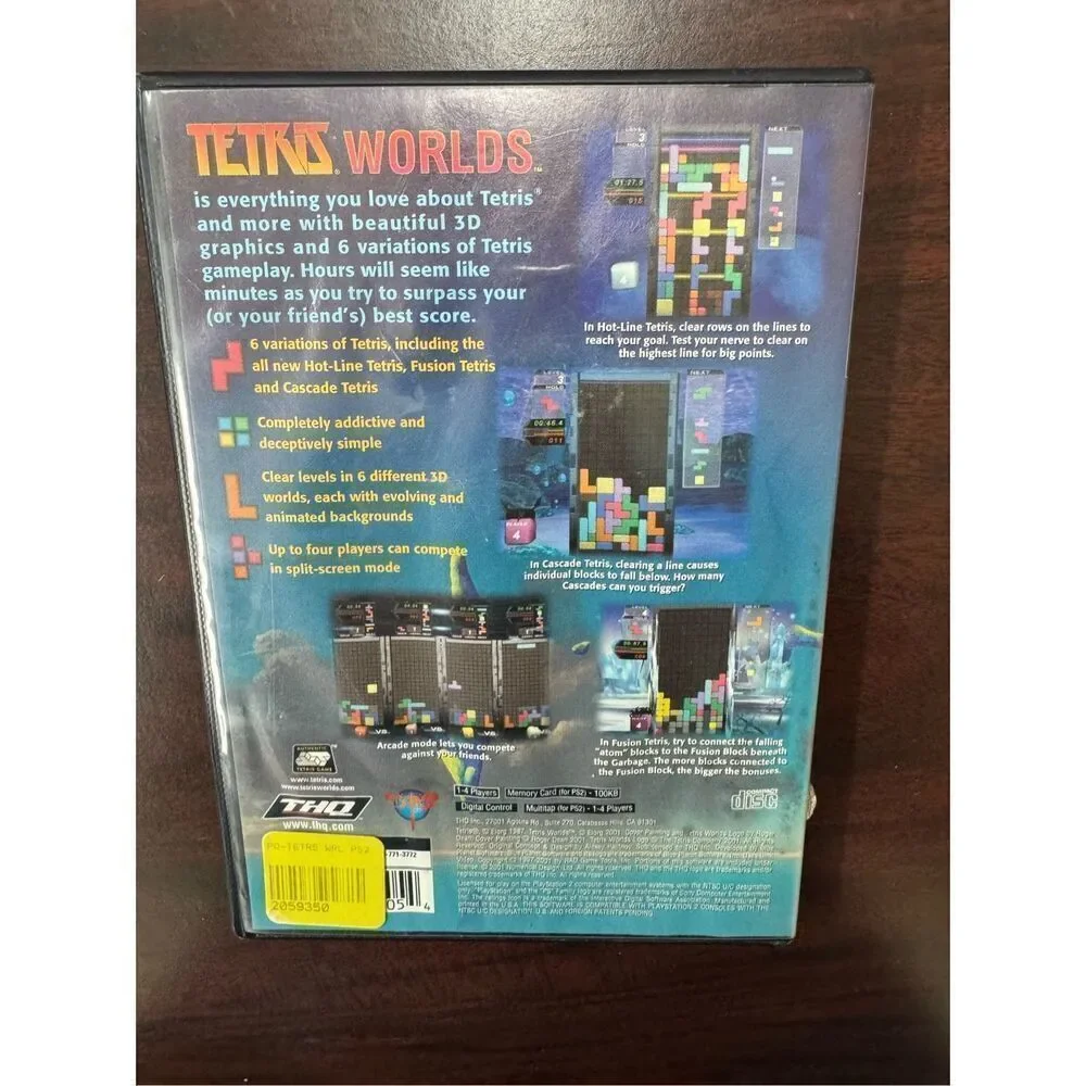 Tetris Worlds PlayStation 2 Game Disc